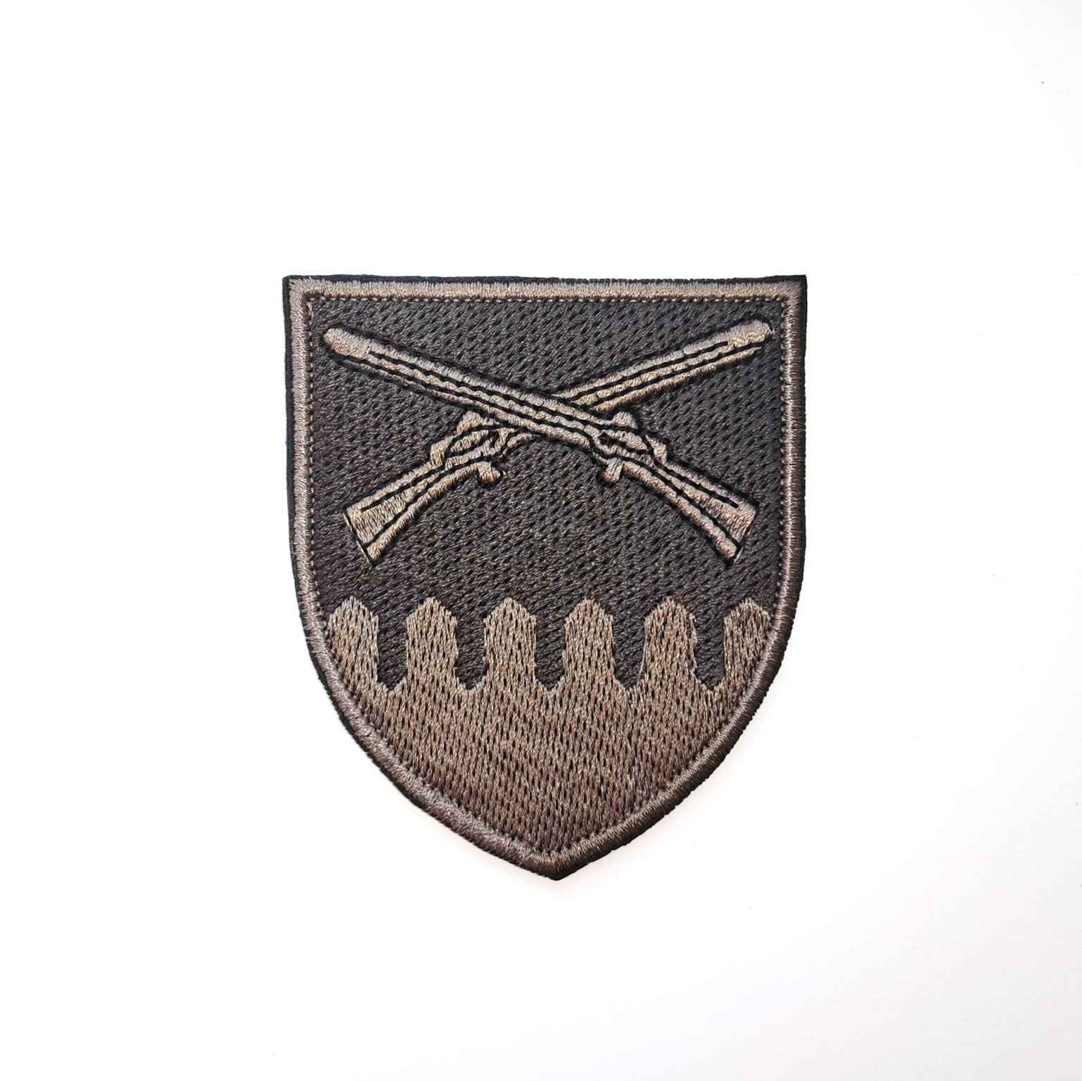 92 OMBr Ivan Sirko Brigade patch, Grey Front-facing photo