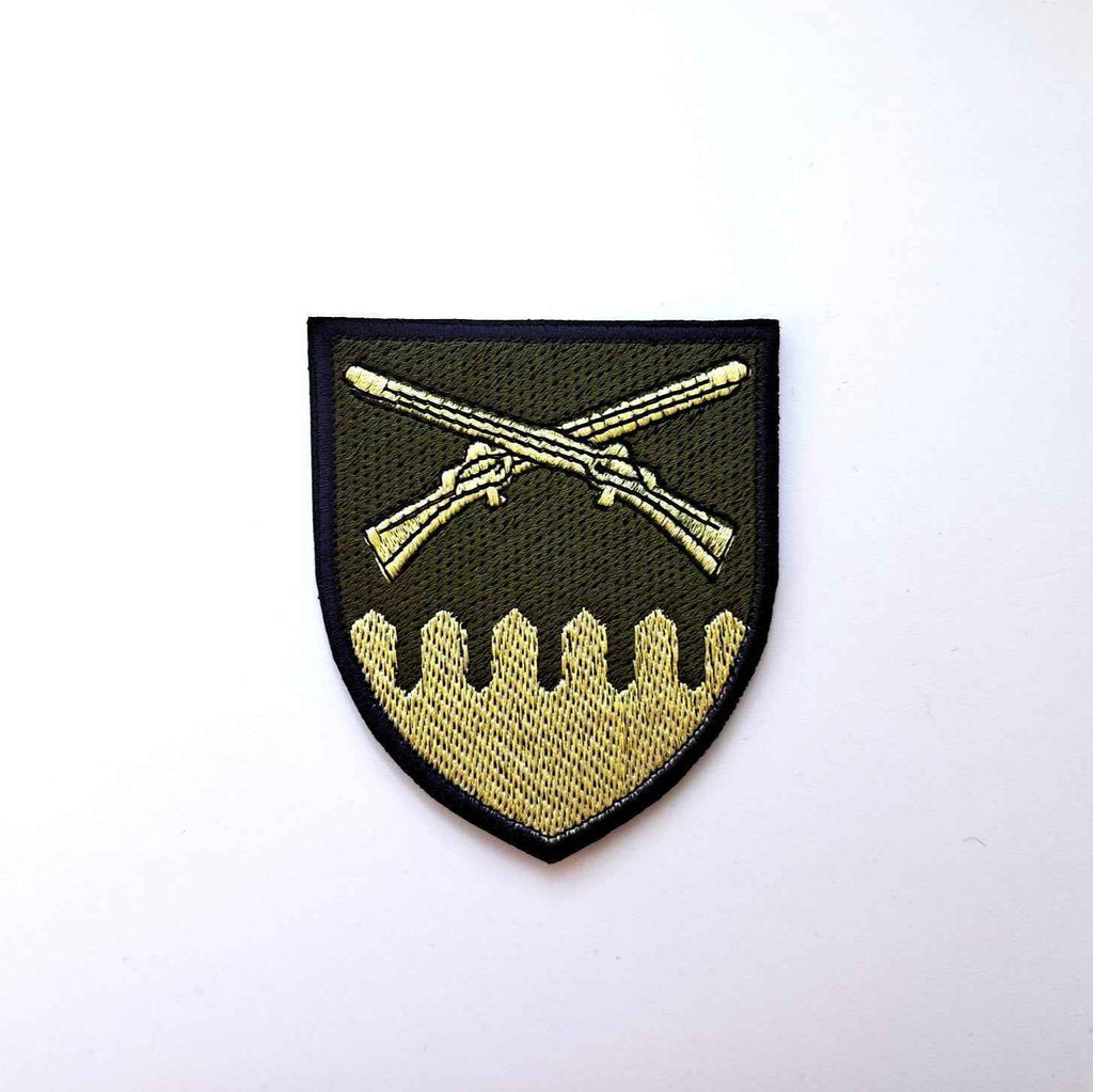 92 OMBr Ivan Sirko Brigade patch, Green Front-facing photo2