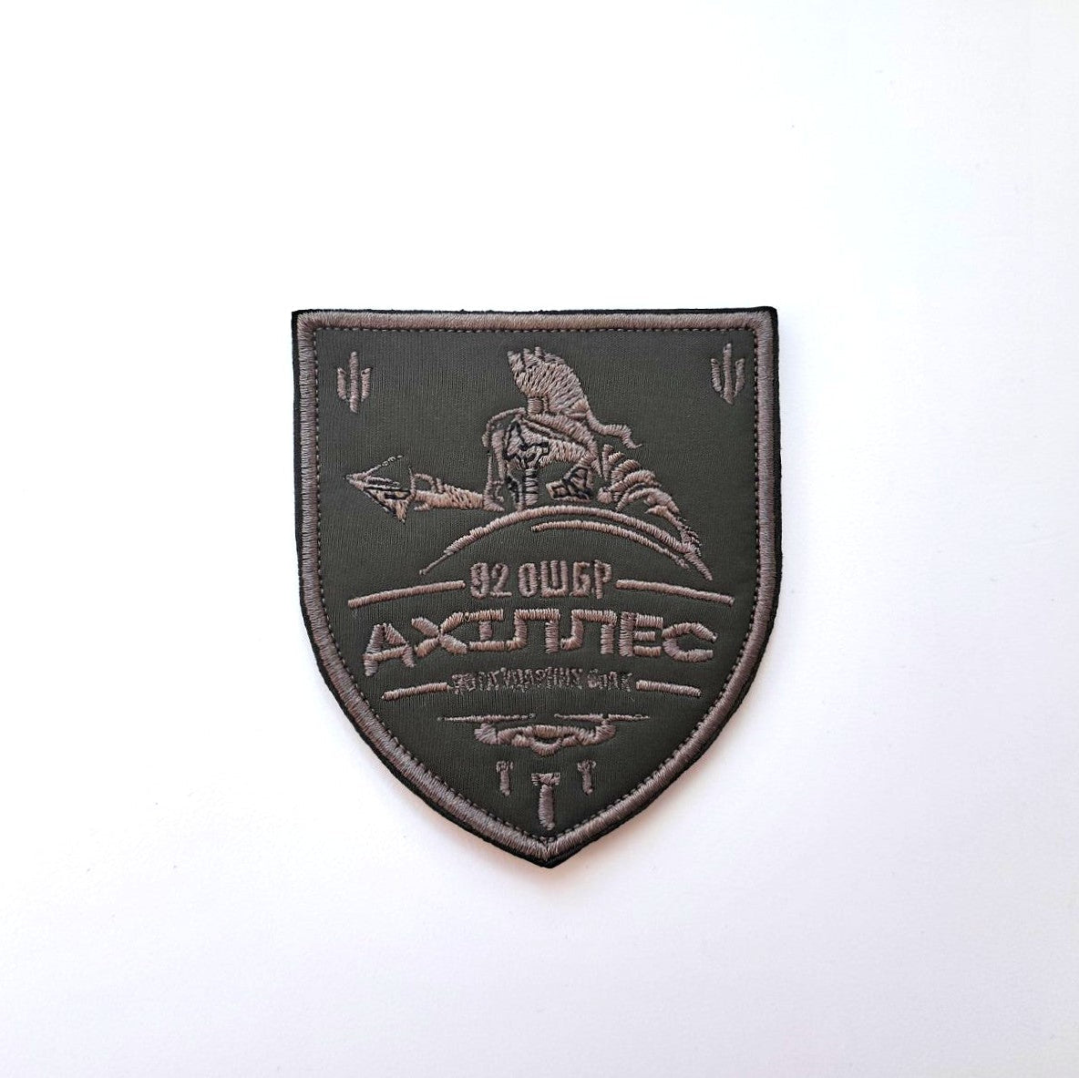 Achilles Strike Drone Brigade Original Olive/grey patch front-facing photo 3
