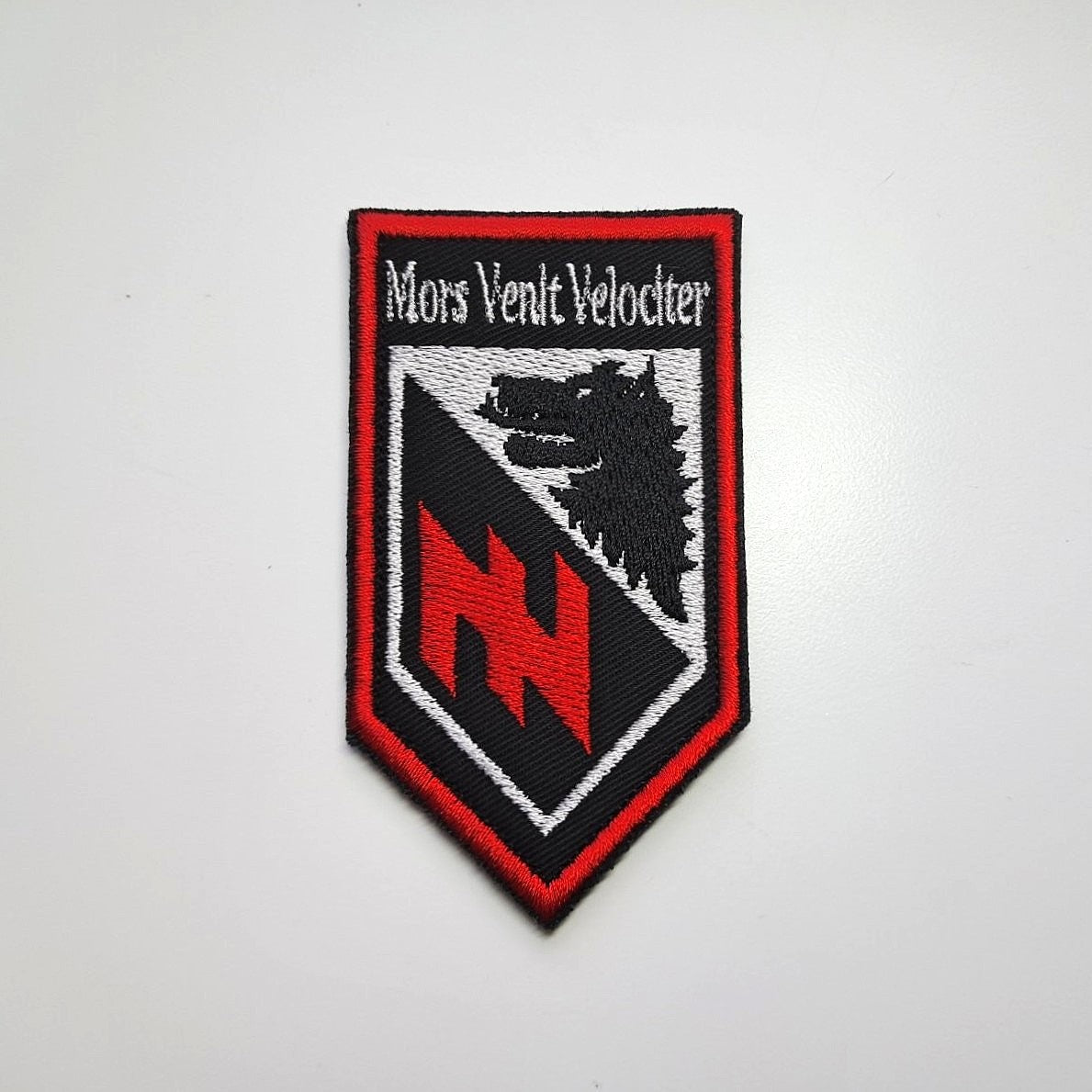 Azov Brigade Mors Venit Velociter patch front-facing photo2