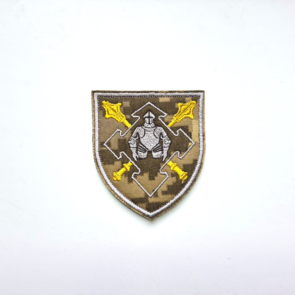 Logistic Forces of Ukraine Command patch, MM-14 Pixel front-facing photo