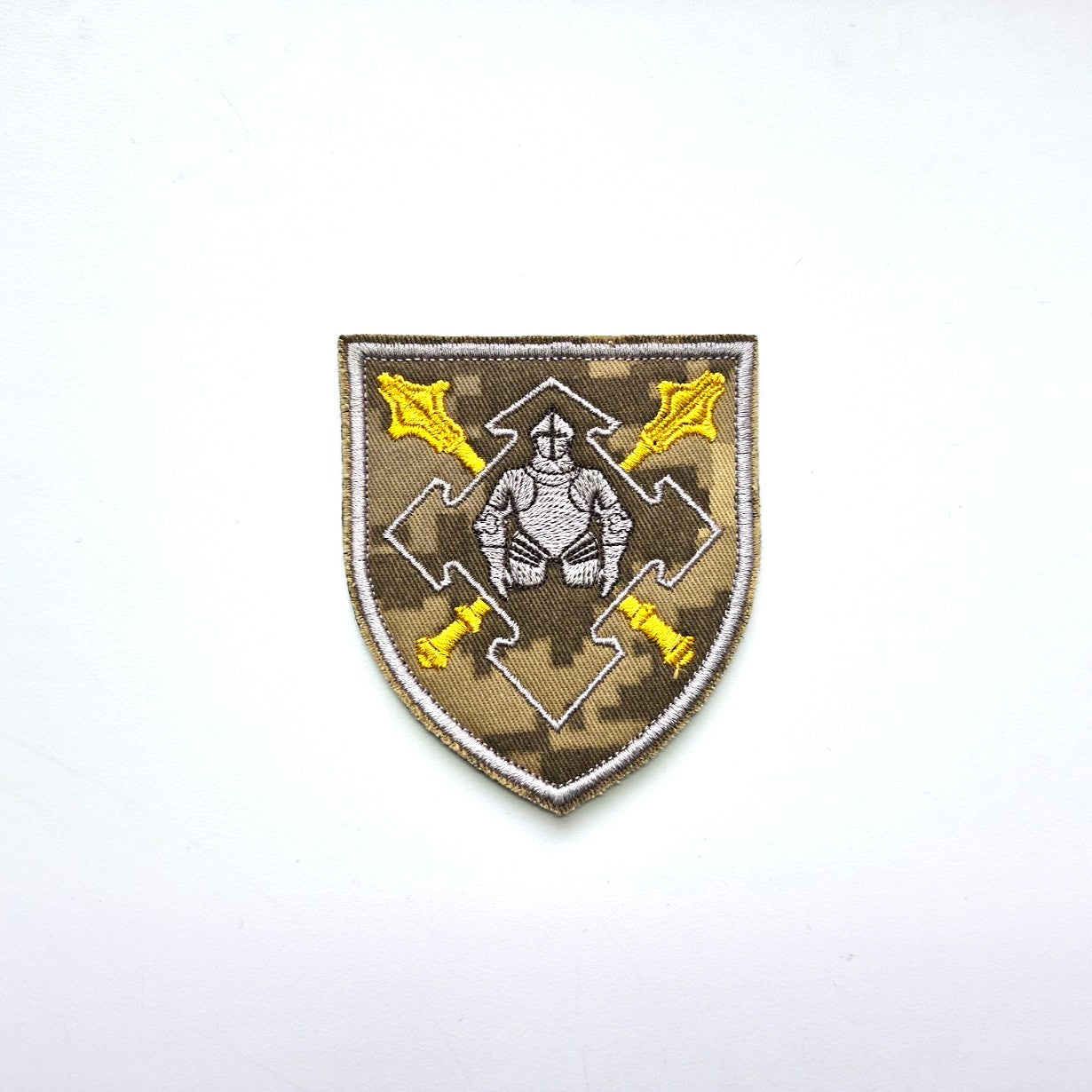 Logistic Forces of Ukraine Command patch, MM-14 Pixel front-facing photo