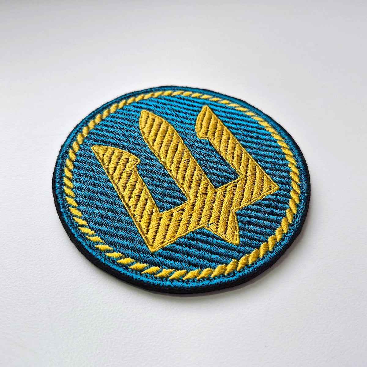 Marine Corps of Ukraine Sleeve Insignia, Light Blue Patch main photo2