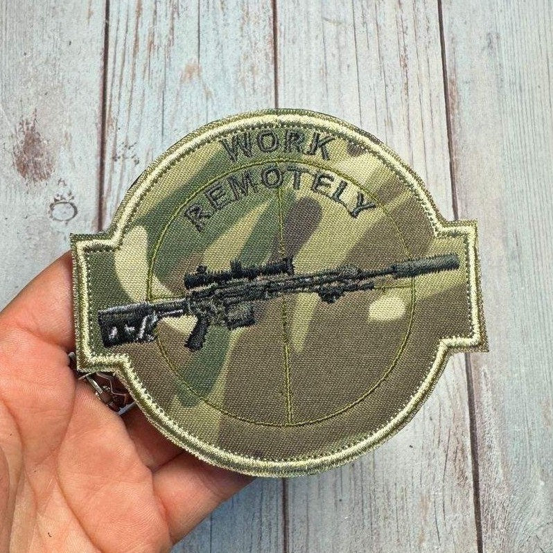 Sniper Work Remotely Multicam Morale Patch main photo3