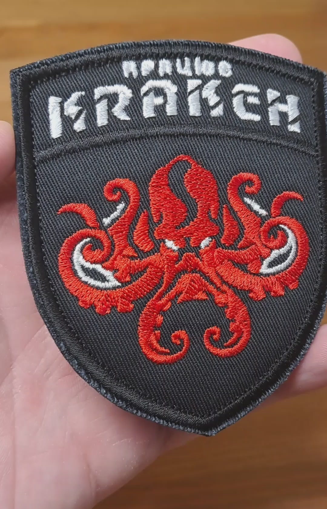 GUR Kraken is Working Original patch, Ukrainian Army Military Morale chevron